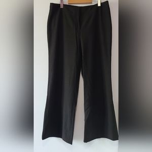 Talbots Petite Heritage wide leg wool blend careerwear neutral pants, Size 14P